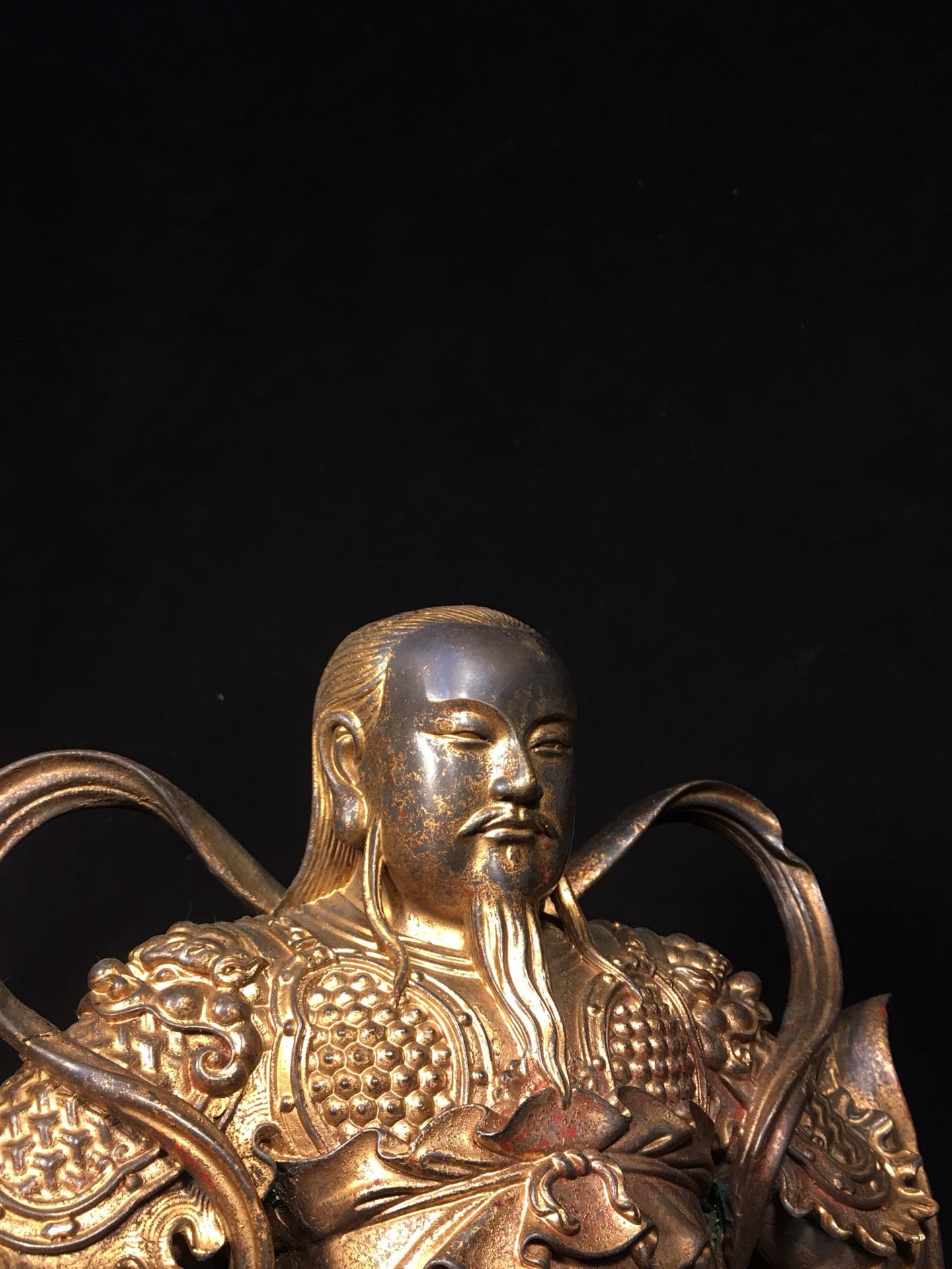 Chinese Antique Pure Copper Xuanwu Emperor