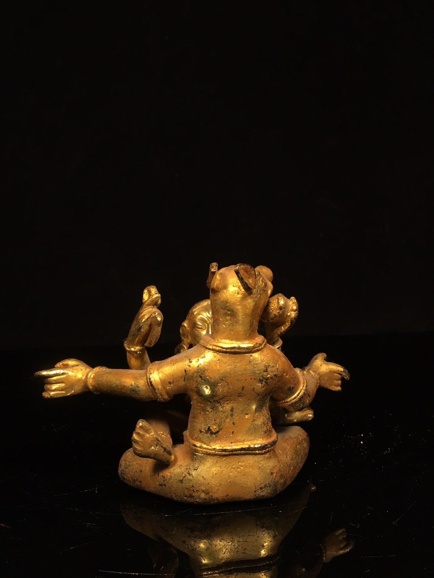 Chinese Antique Pure Copper Joyful Buddha