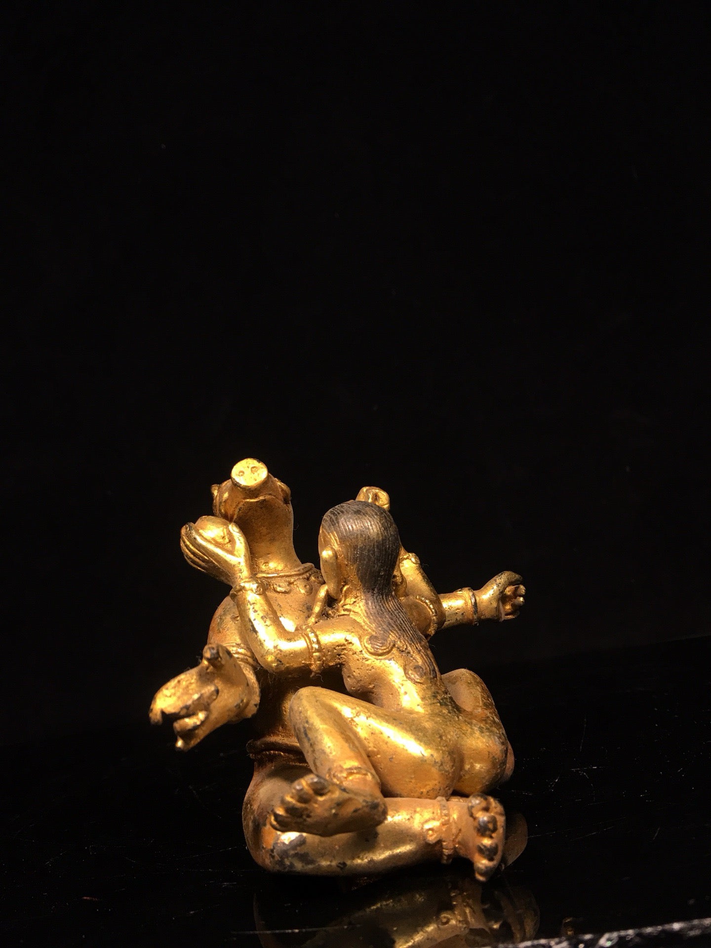Chinese Antique Pure Copper Joyful Buddha