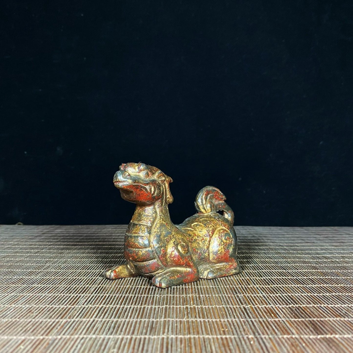 Old copper tire mud gold Pixiu