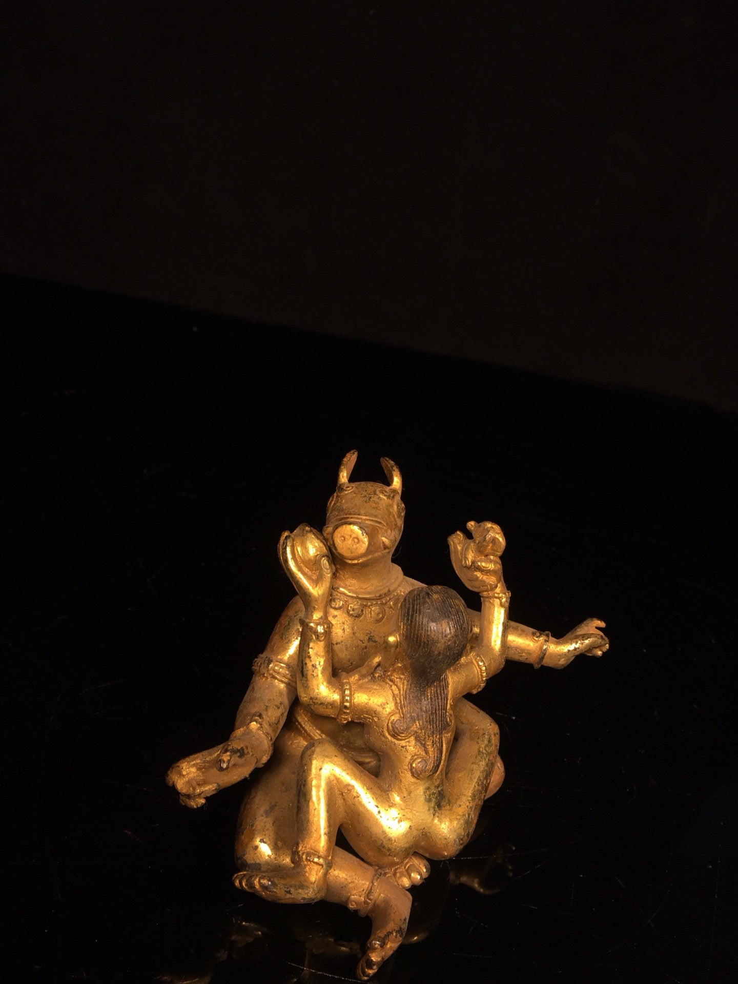 Chinese Antique Pure Copper Joyful Buddha