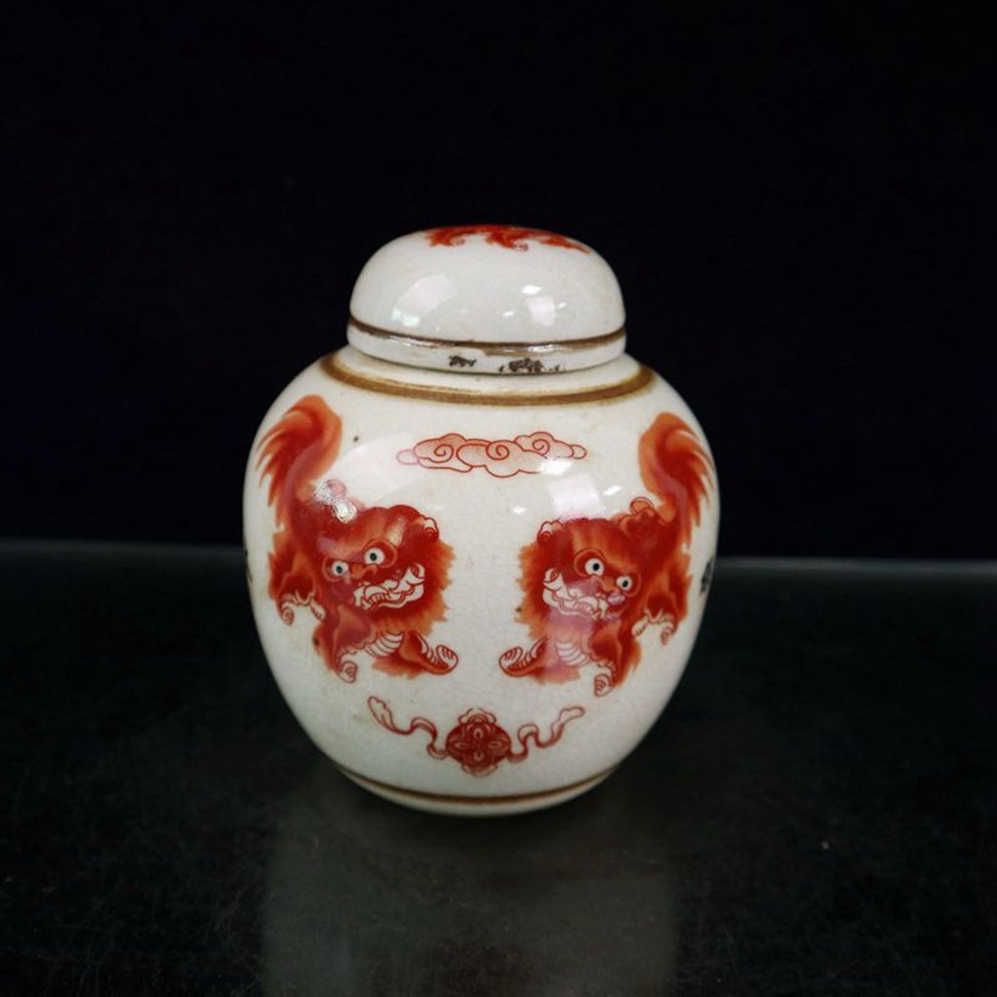 Ceramic open panel pink pearl jar