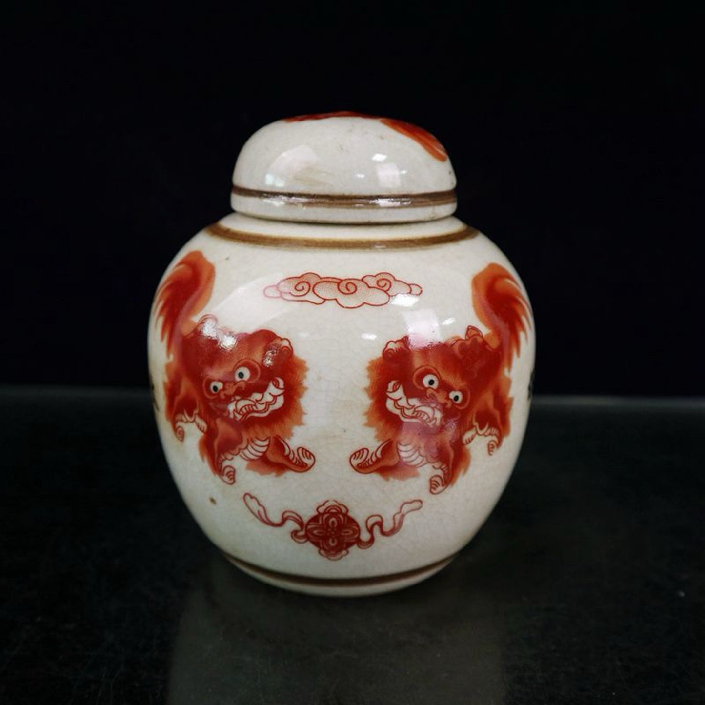 Ceramic open panel pink pearl jar