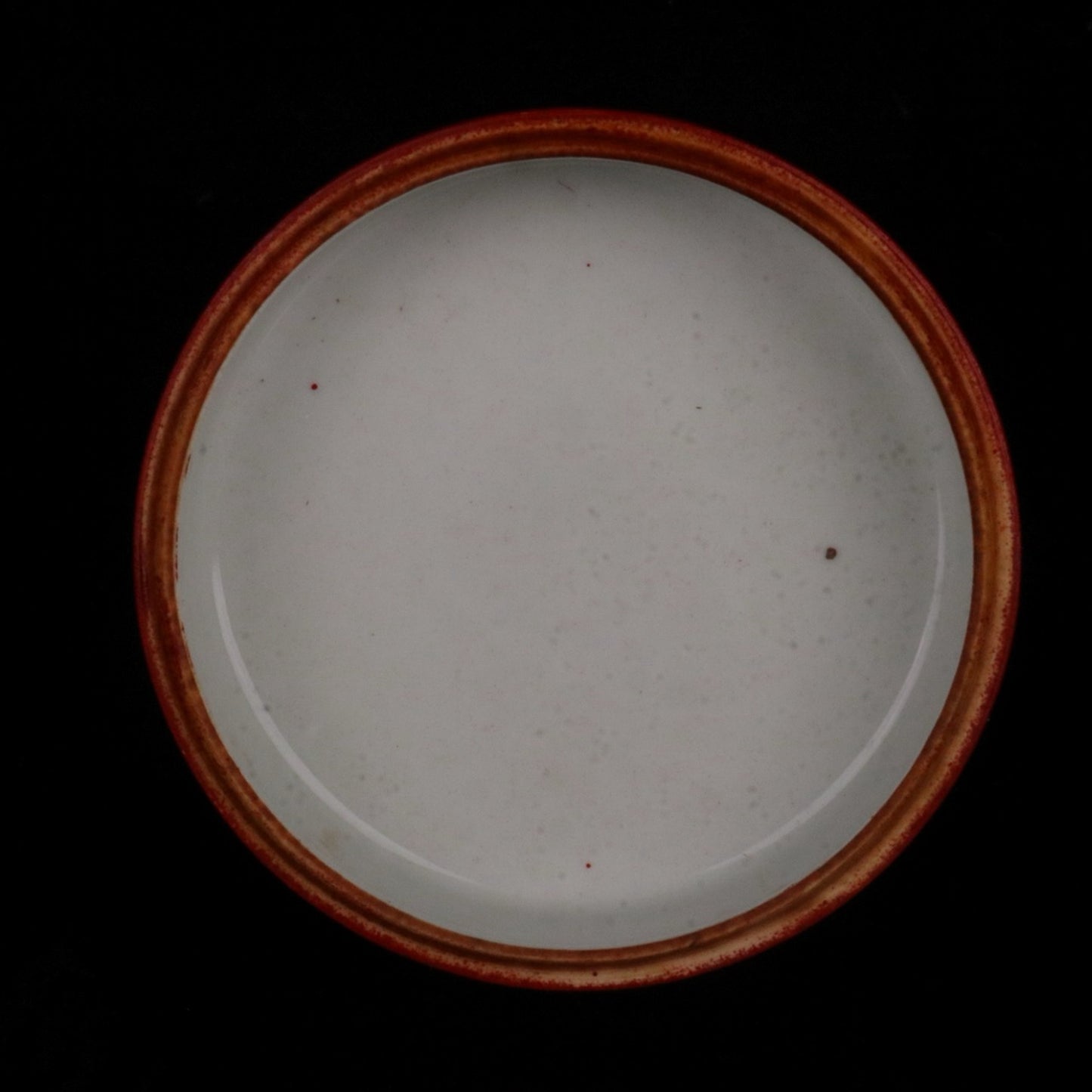 Ceramic Sand Red Window Fairy Crane Pattern Fruit Box