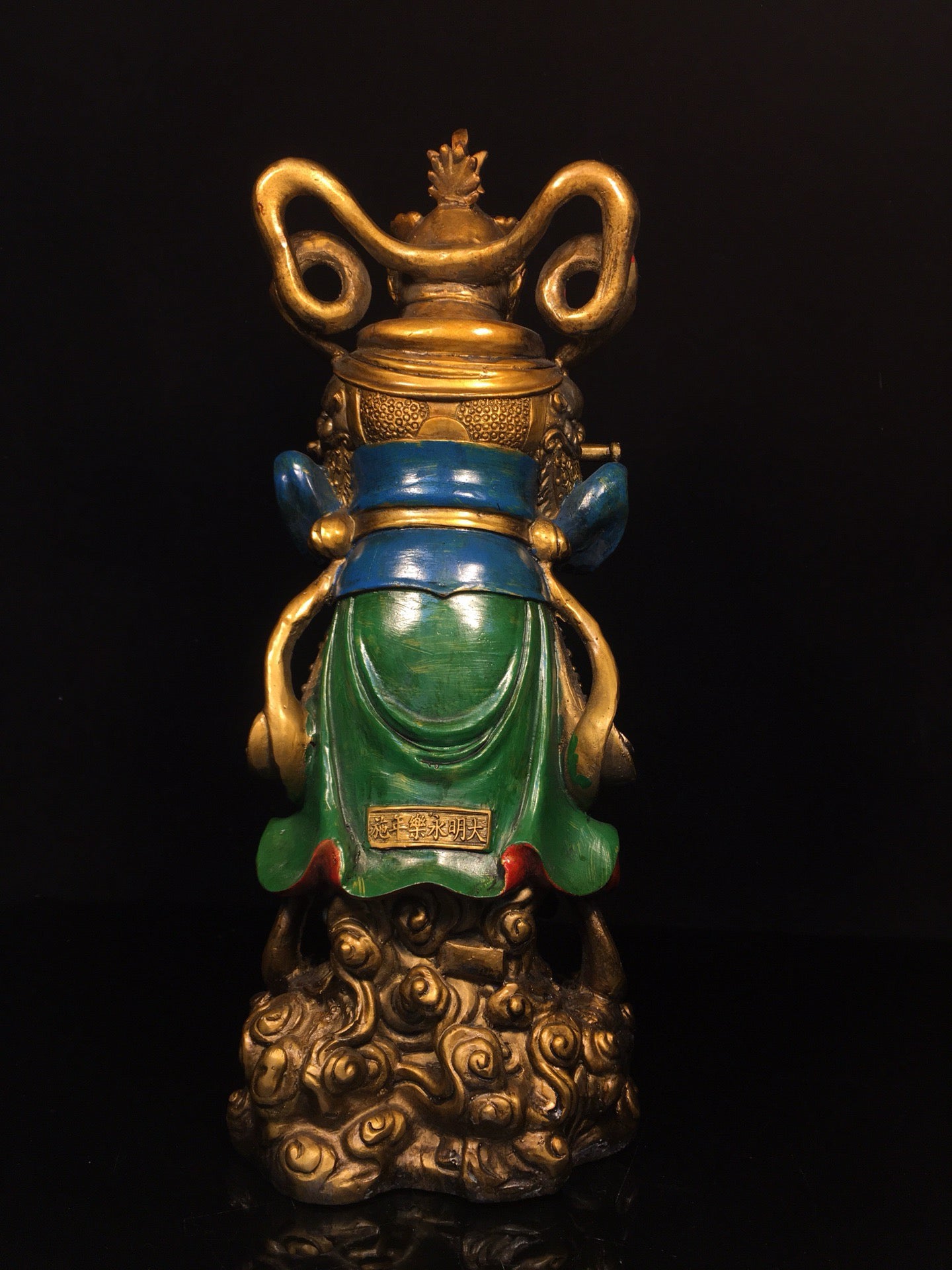 Chinese antique pure copper painted Weituo