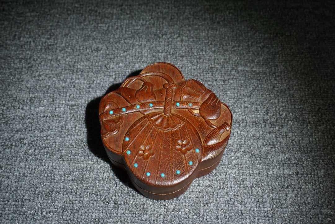 Pear wood jewelry box