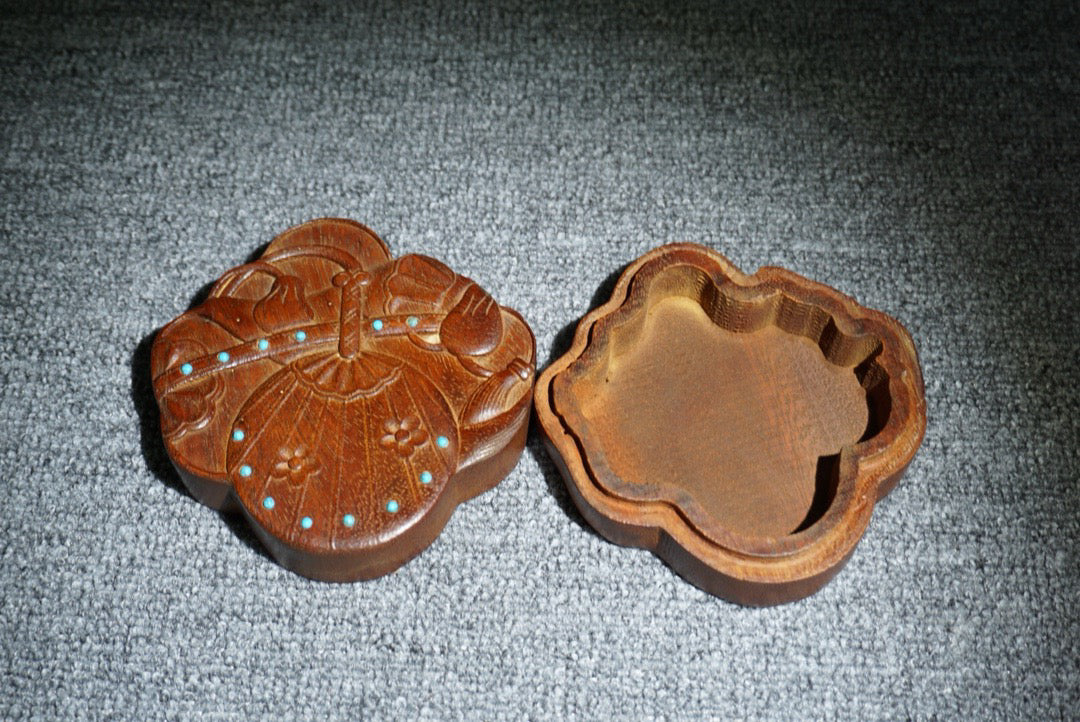 Pear wood jewelry box