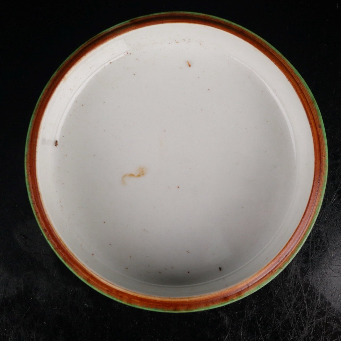 Ceramic Green Window Flower and Bird Printing Box