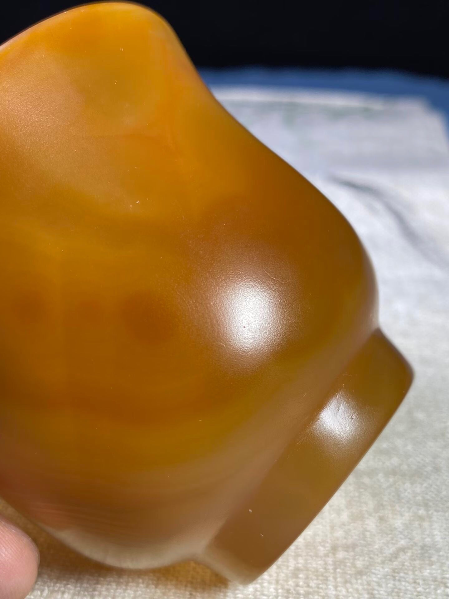 Chinese antique agate carved cup