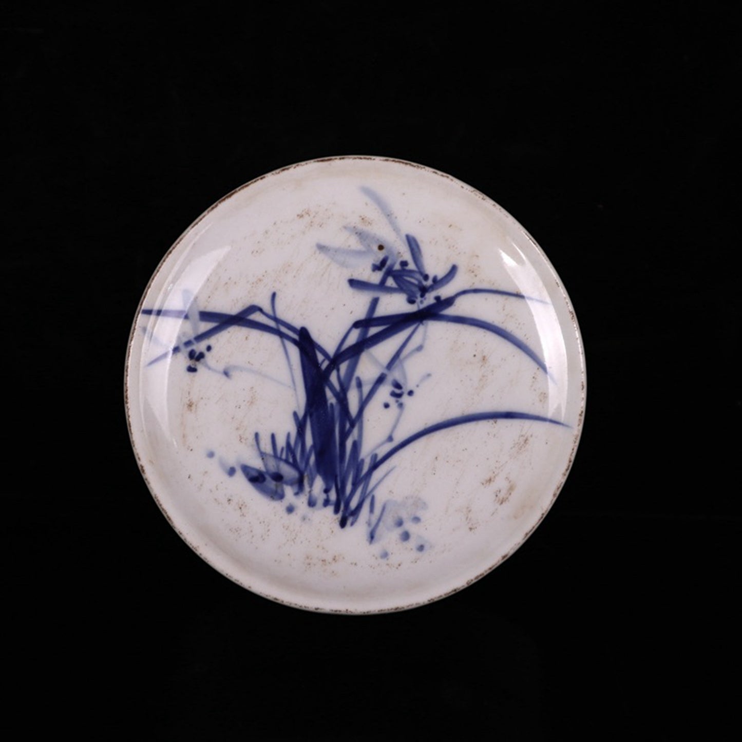 Ceramic blue and white glazed blue and blue pattern printing box