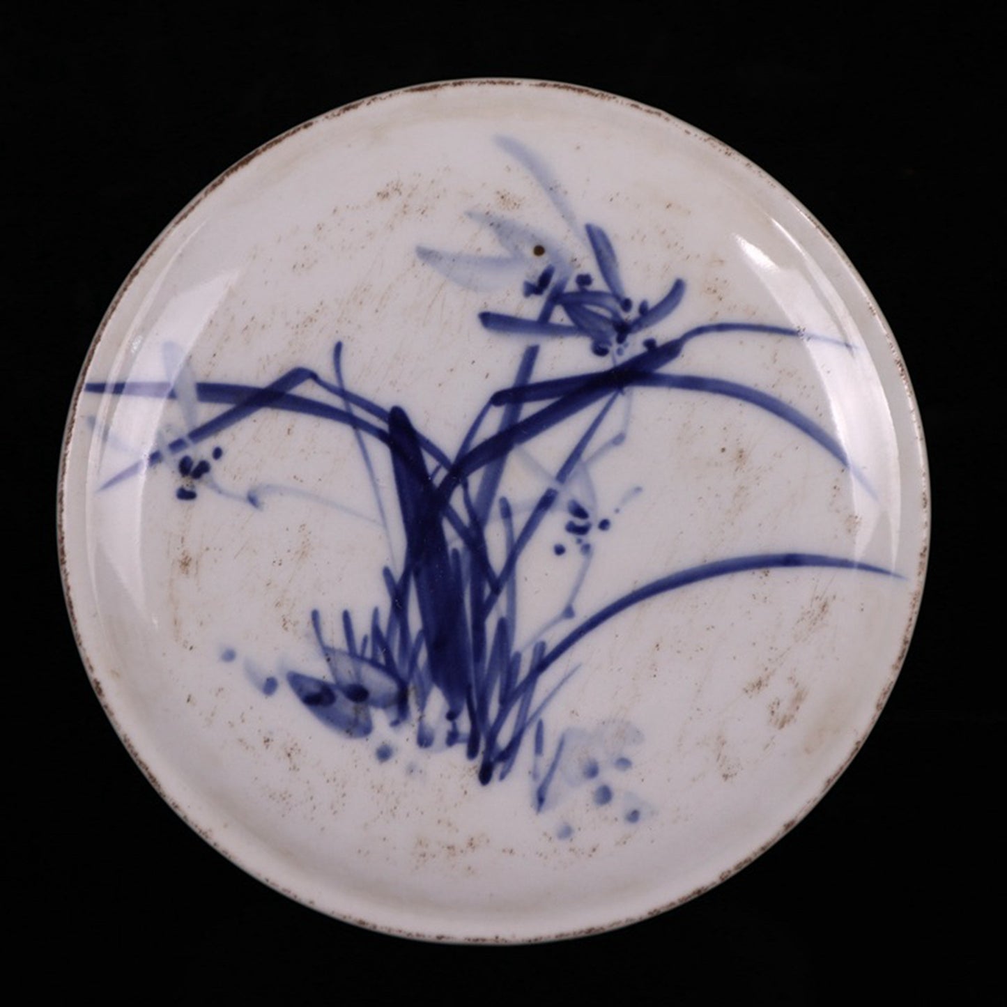 Ceramic blue and white glazed blue and blue pattern printing box