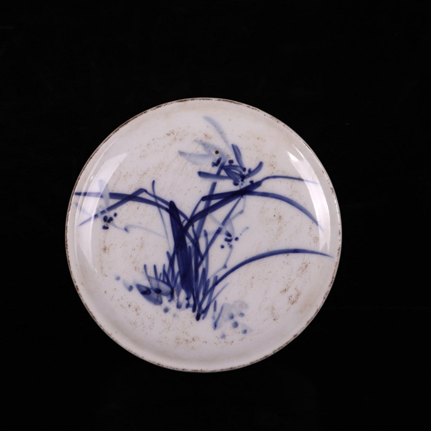 Ceramic blue and white glazed blue and blue pattern printing box