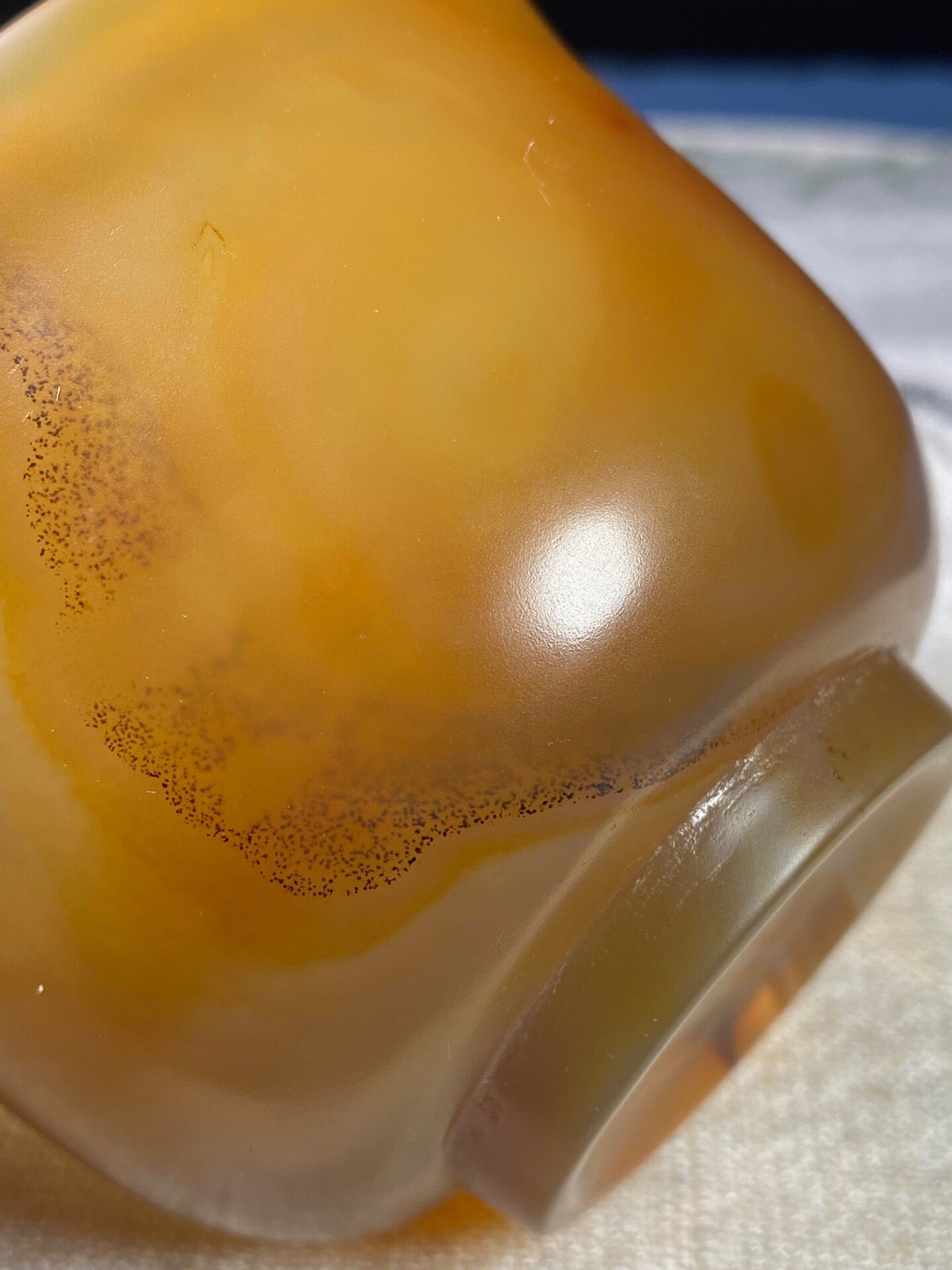 Chinese antique agate carved cup