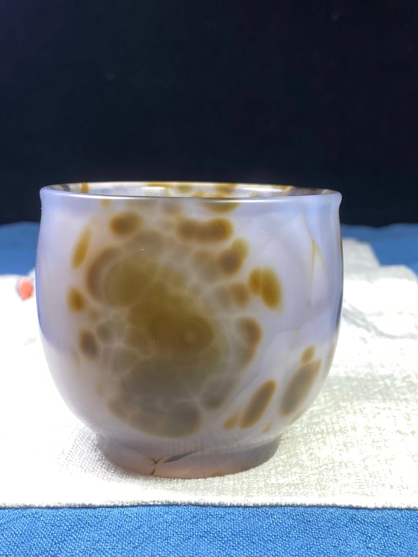Chinese antique agate carved cup