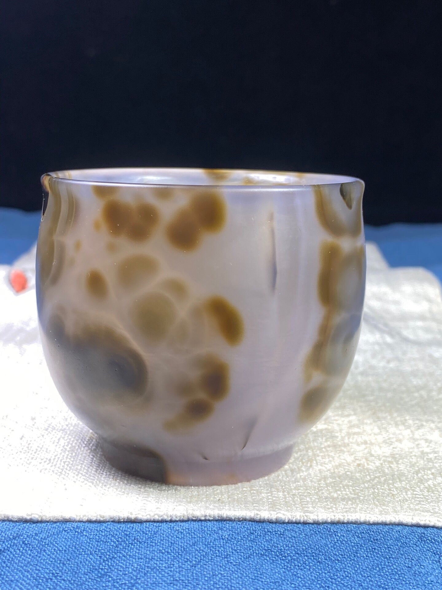 Chinese antique agate carved cup