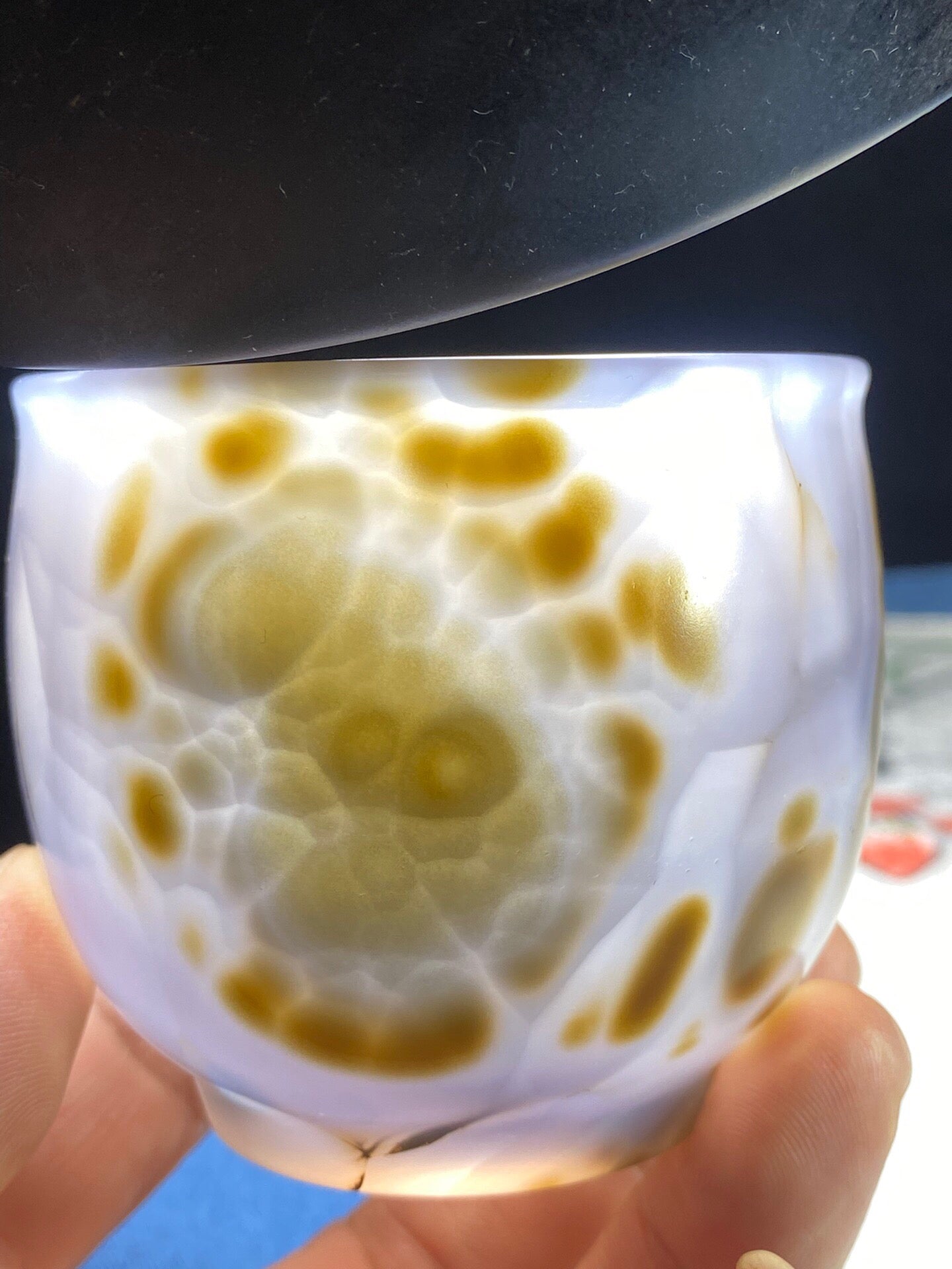 Chinese antique agate carved cup