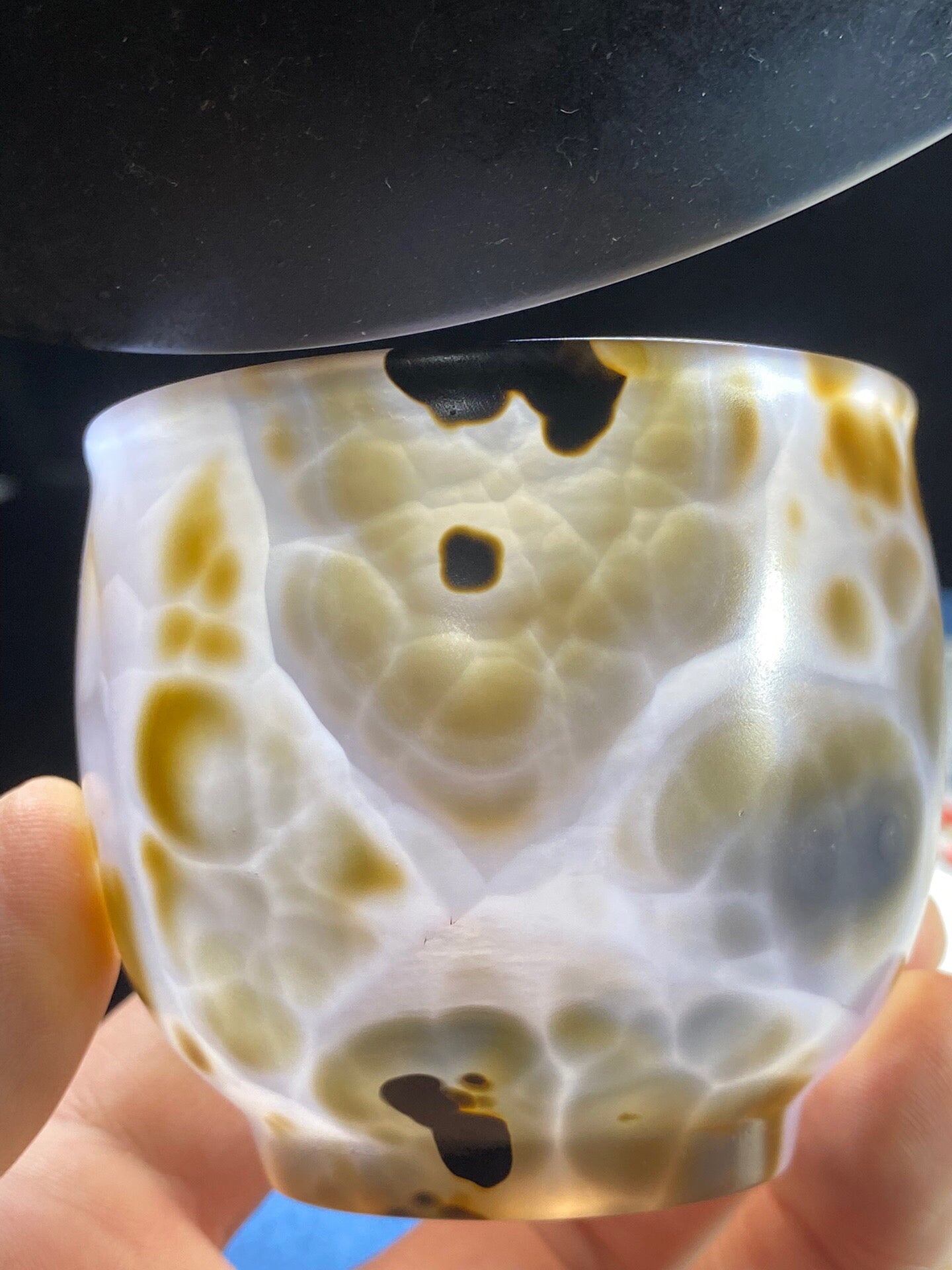 Chinese antique agate carved cup