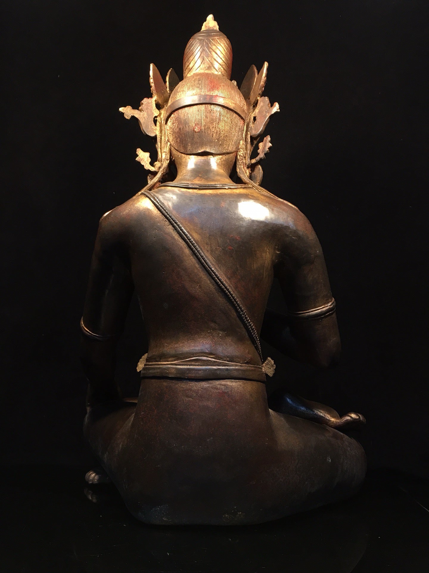 Chinese antique pure copper statue of Avalokitesvara Bodhisattva