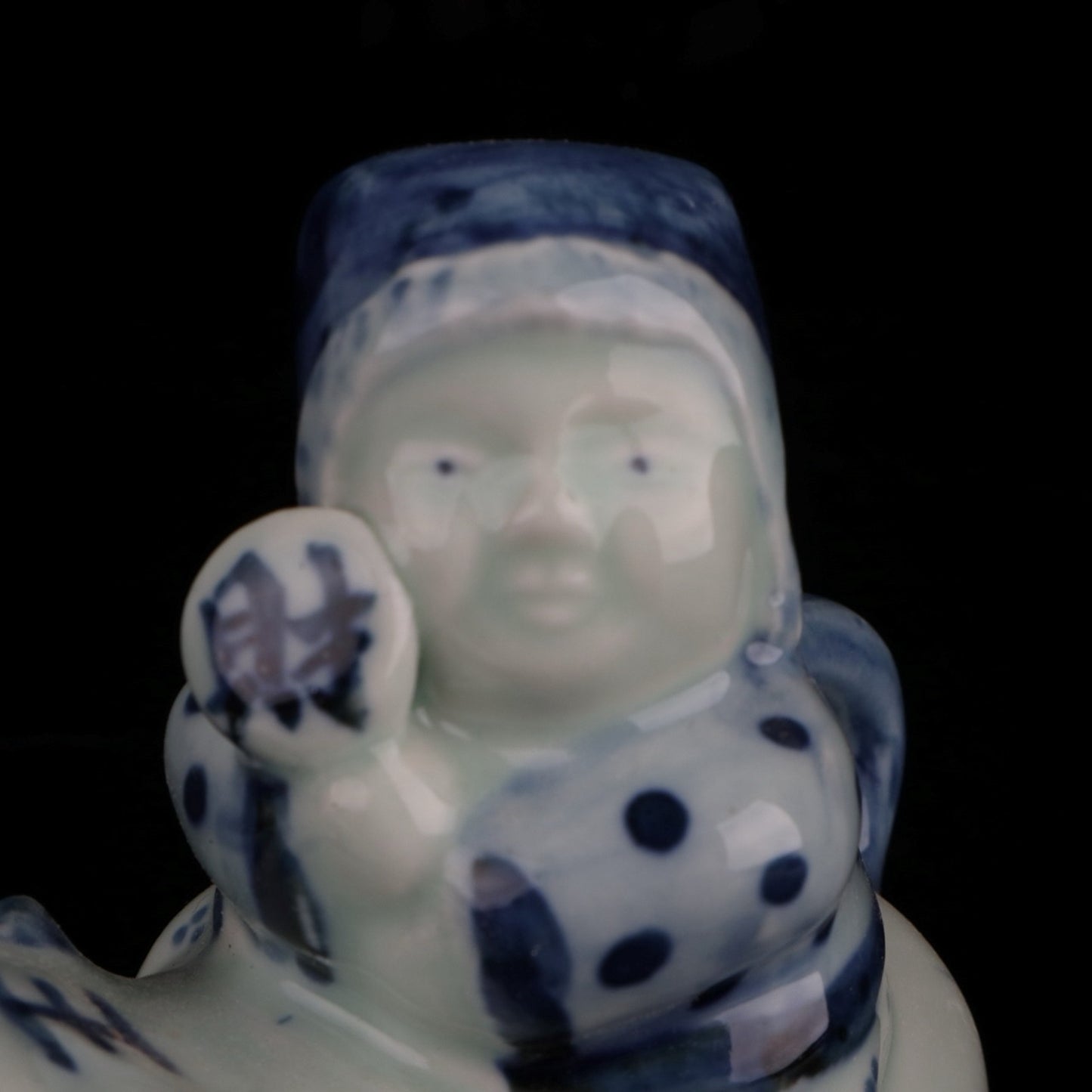 Ceramic Blue and White Boy Tiger Little Water Drop