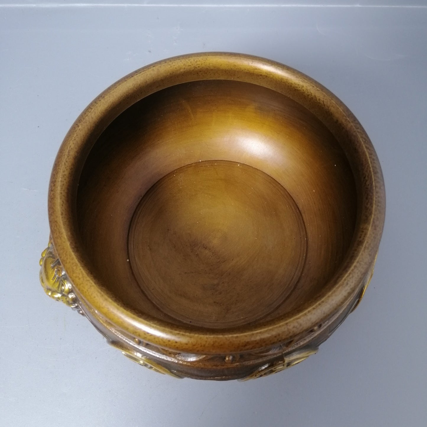 Chinese antique pure copper treasure pot ornaments