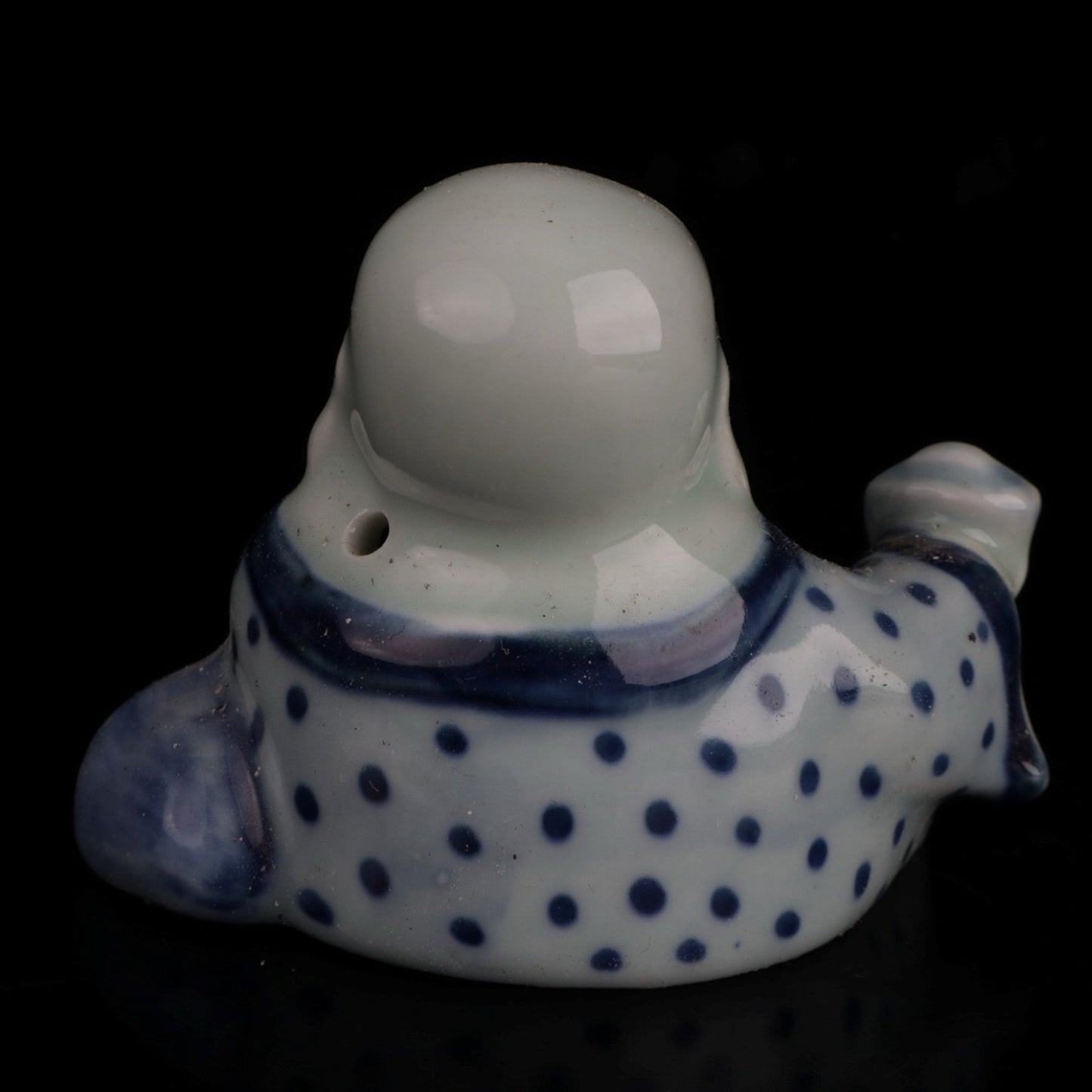 Ceramic blue and white ingot Arhat small water drop