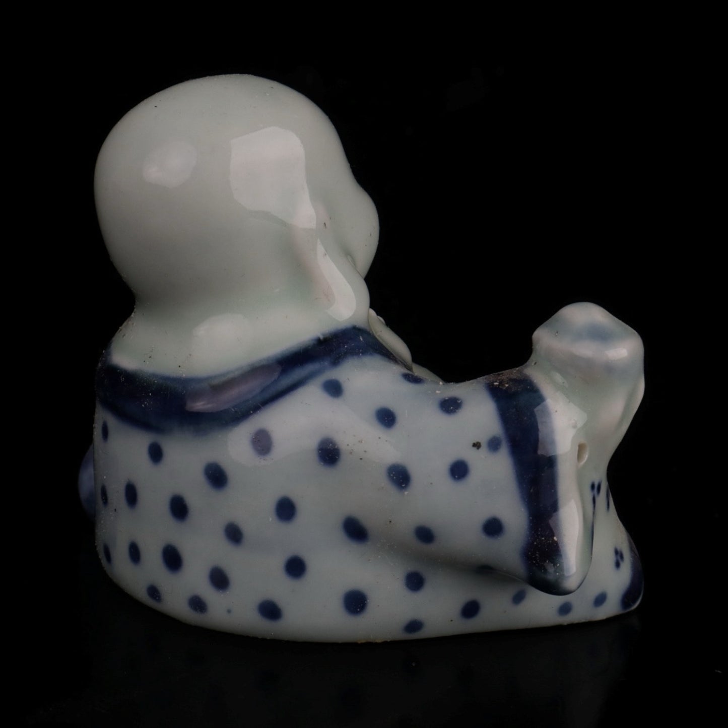 Ceramic blue and white ingot Arhat small water drop