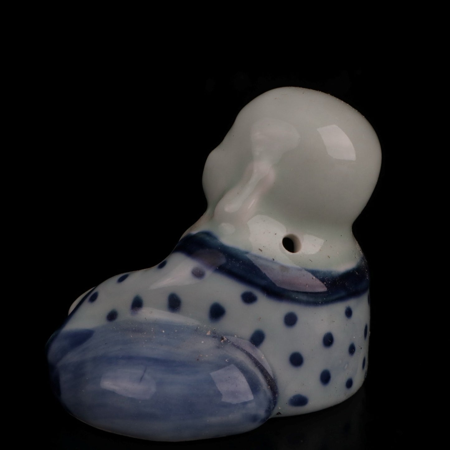 Ceramic blue and white ingot Arhat small water drop