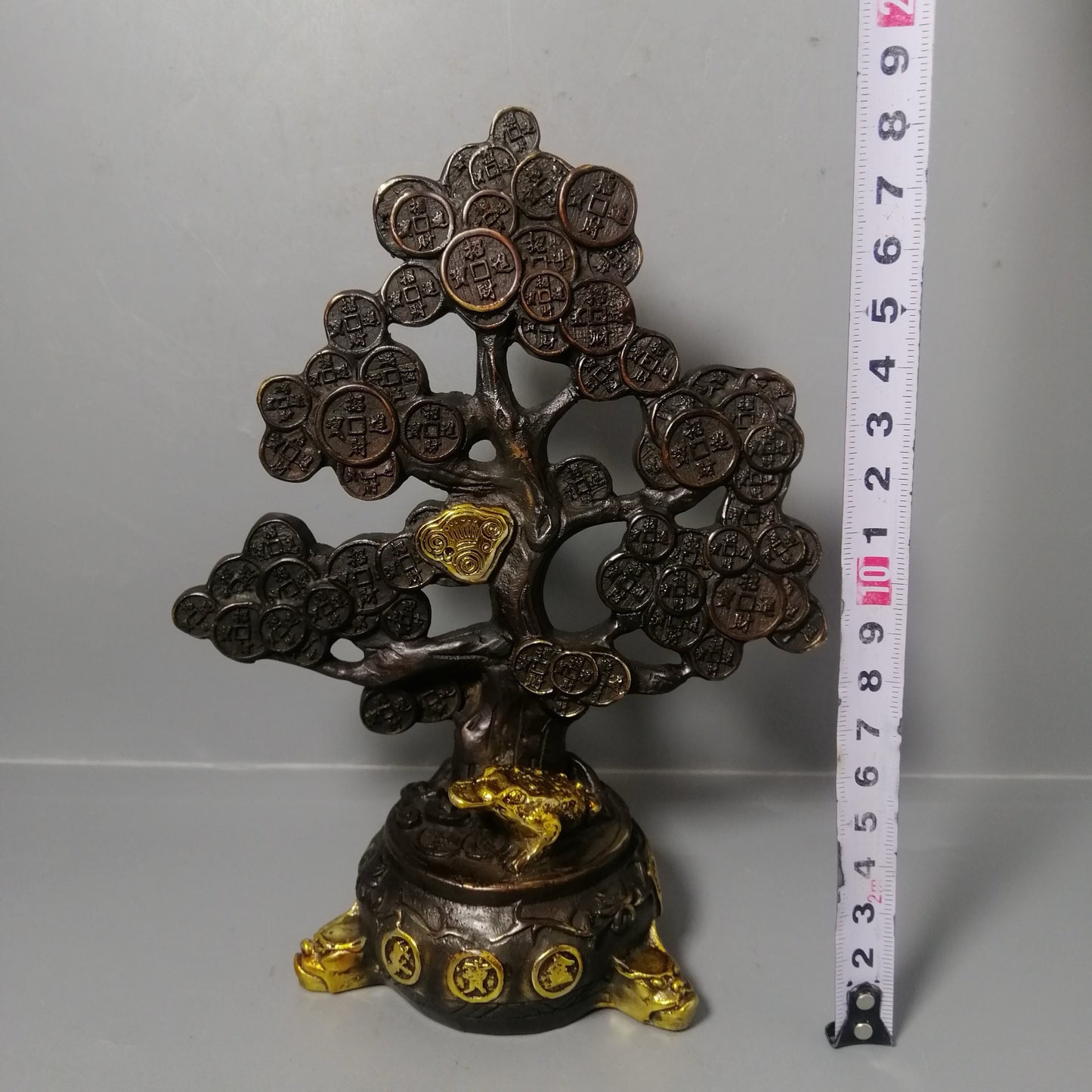 Chinese antique pure copper treasure pot ornaments