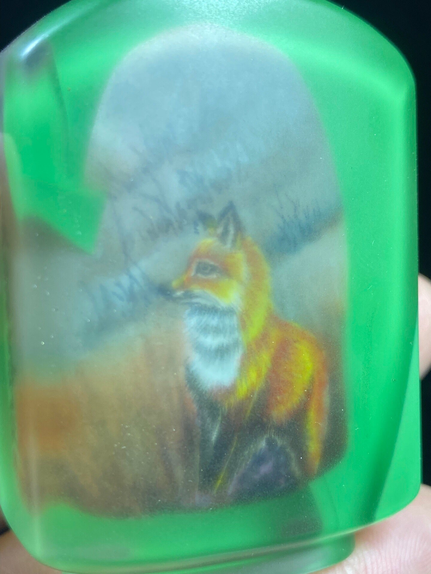 Chinese antique glass inner painted snuff bottle