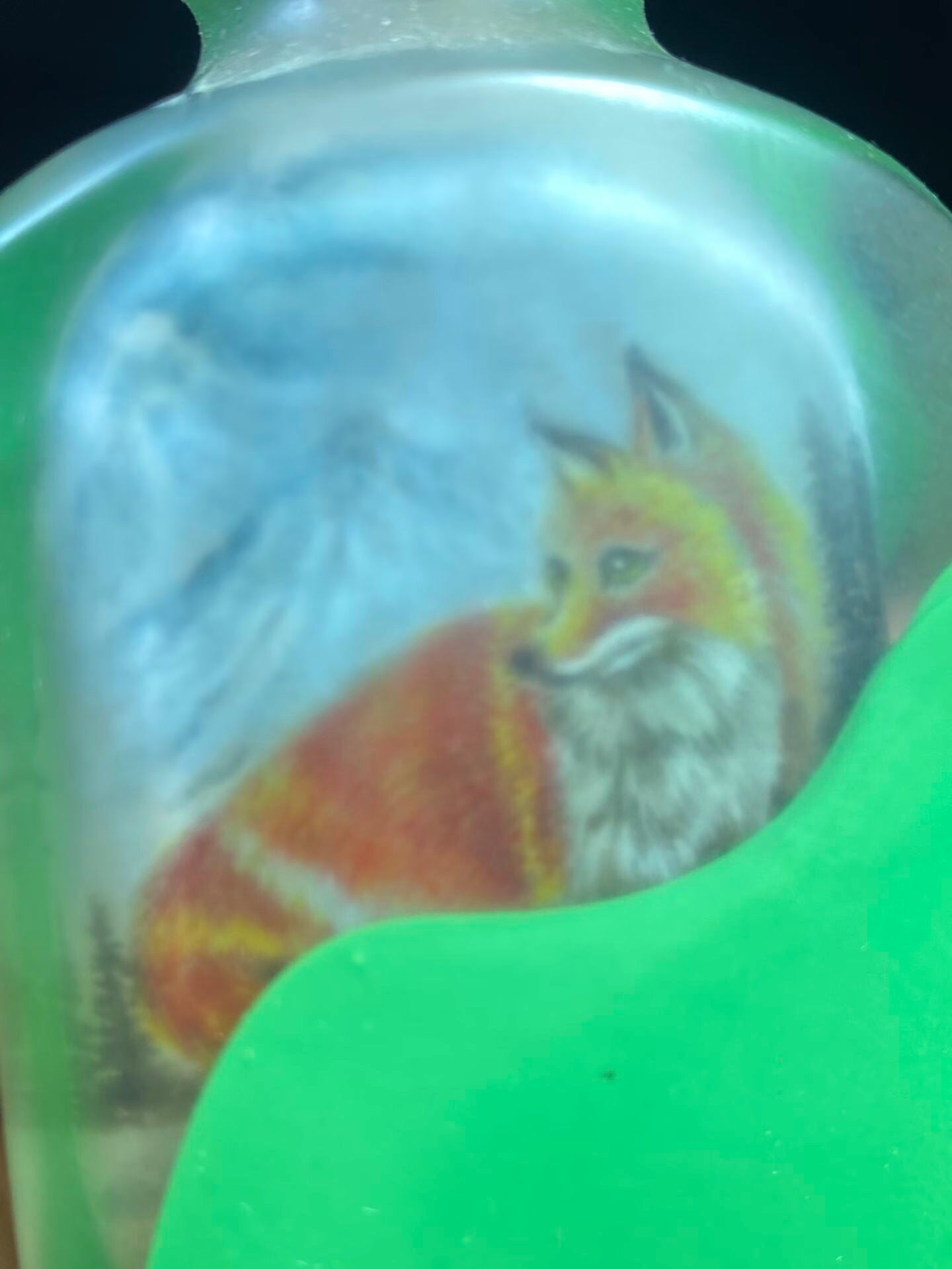 Chinese antique glass inner painted snuff bottle