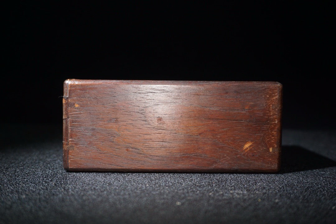 Flower pear wood small mechanism box