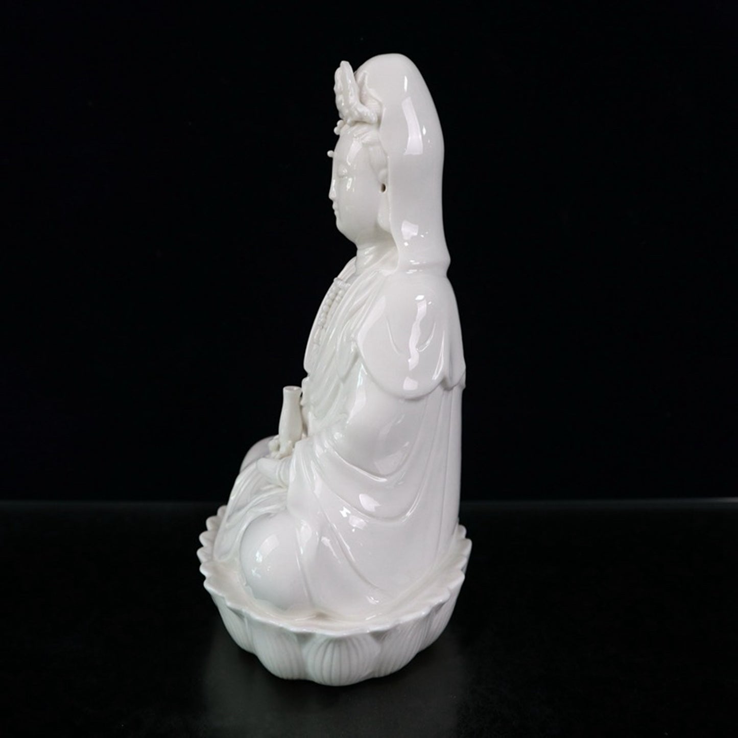 Ceramic white glazed Guanyin character ornaments