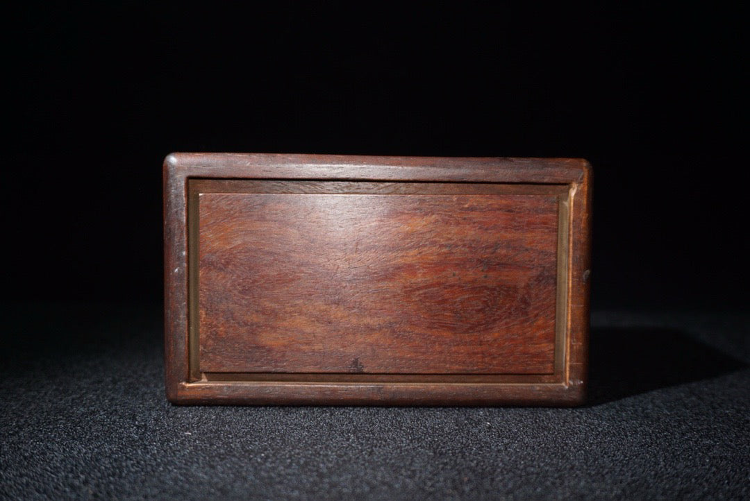 Flower pear wood small mechanism box