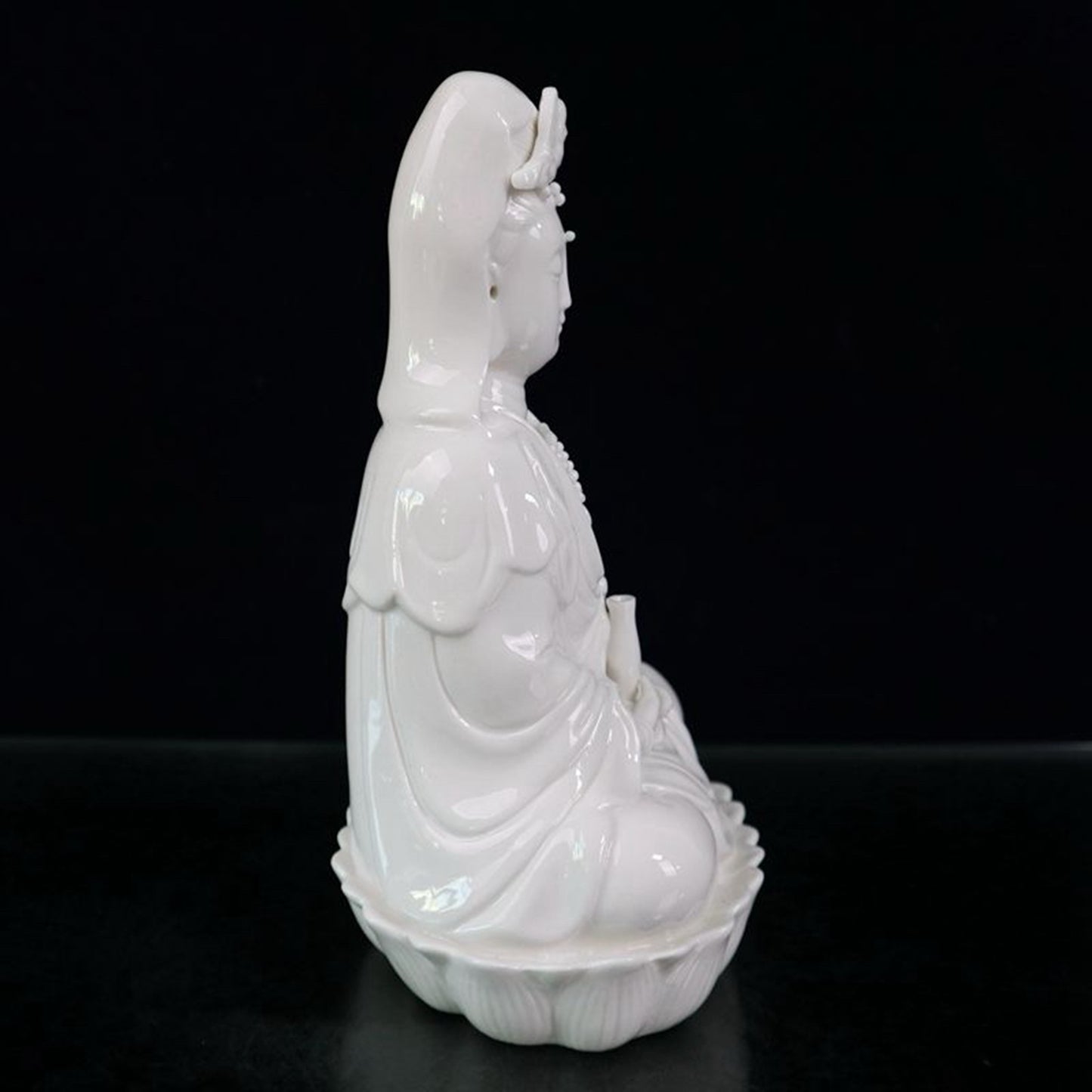 Ceramic white glazed Guanyin character ornaments