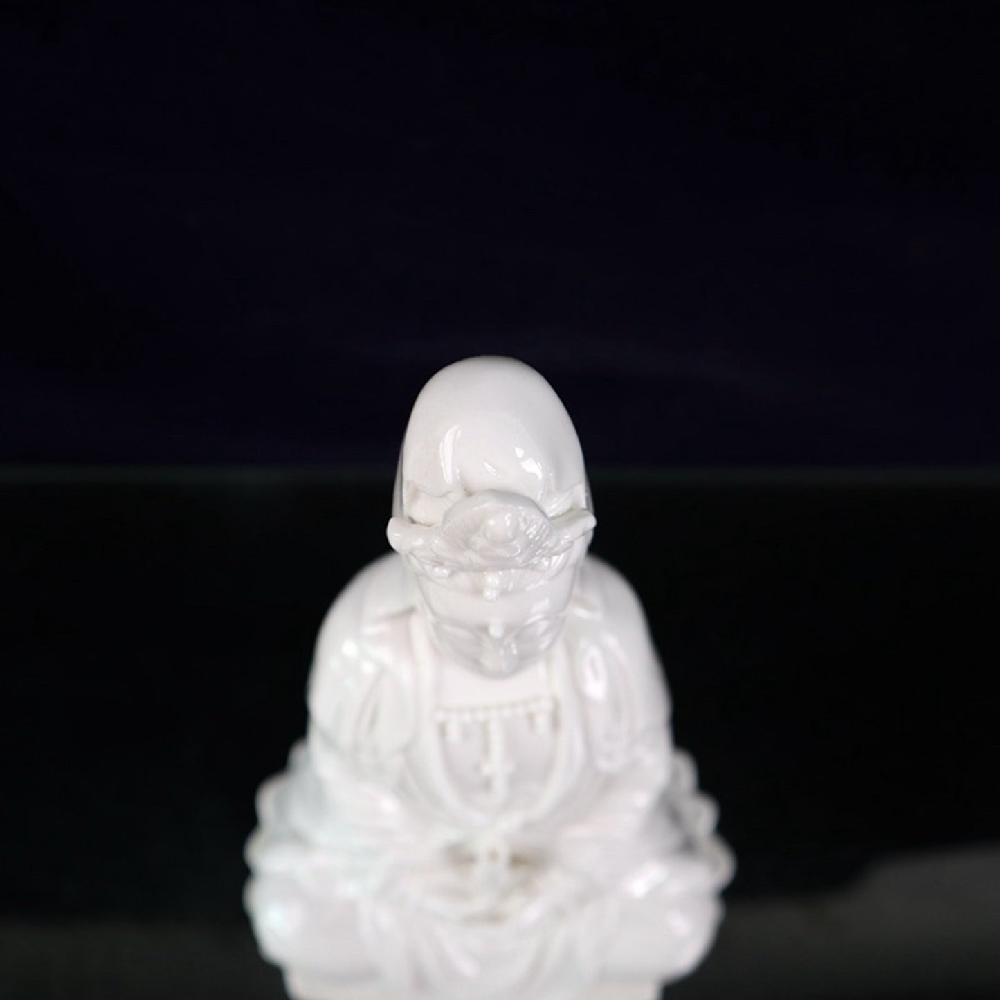 Ceramic white glazed Guanyin character ornaments