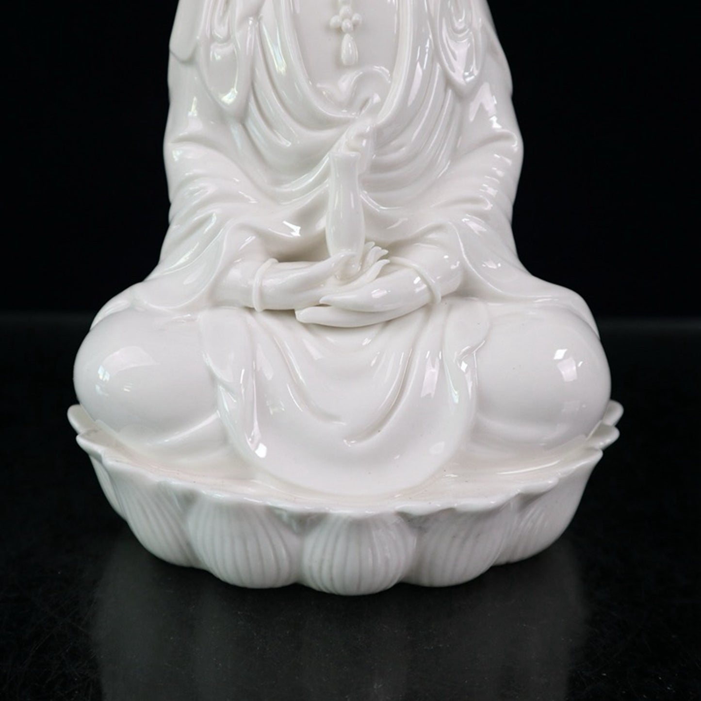 Ceramic white glazed Guanyin character ornaments