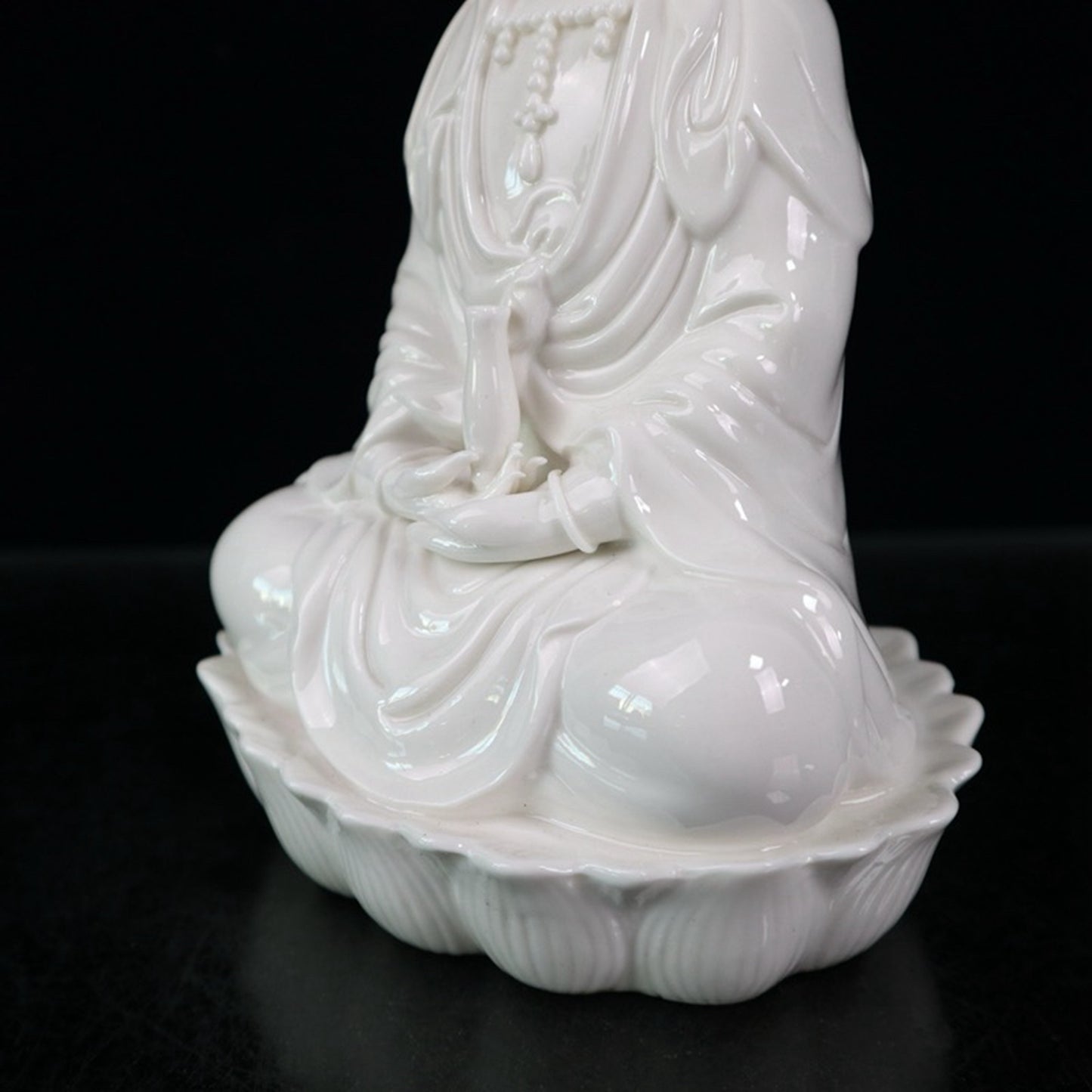 Ceramic white glazed Guanyin character ornaments