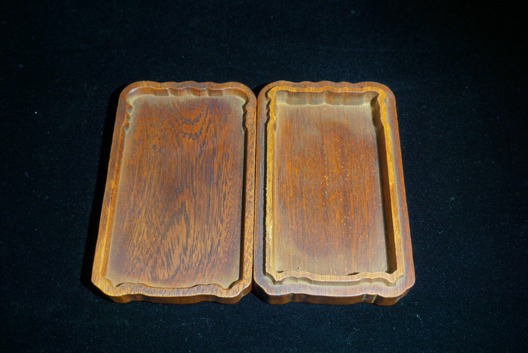 Hua Li Mu Carved Fu Shou Ru Yi Jewelry Box