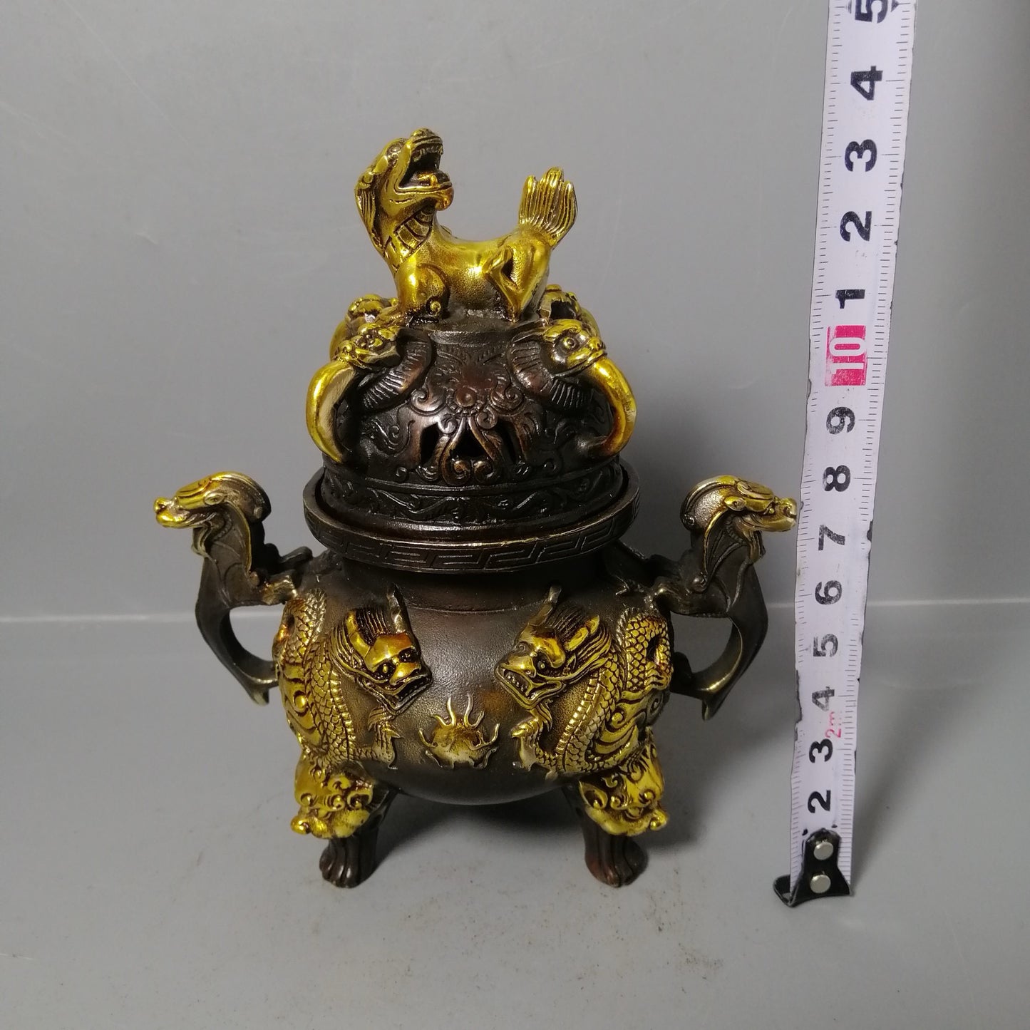 Chinese antique pure copper incense burner ornaments