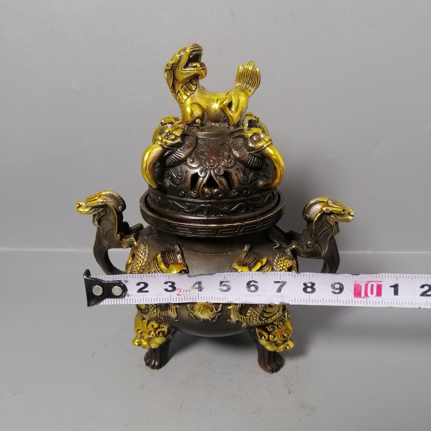 Chinese antique pure copper incense burner ornaments