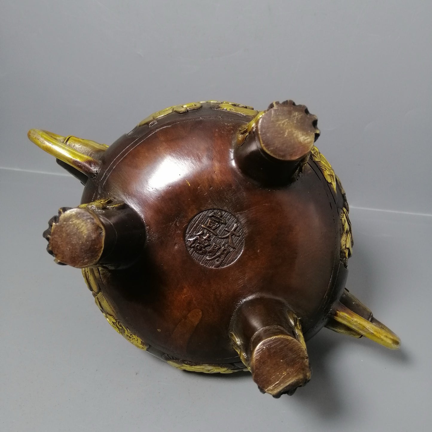 Chinese antique pure copper incense burner ornaments