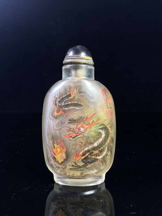 Chinese antique glass snuff bottle
