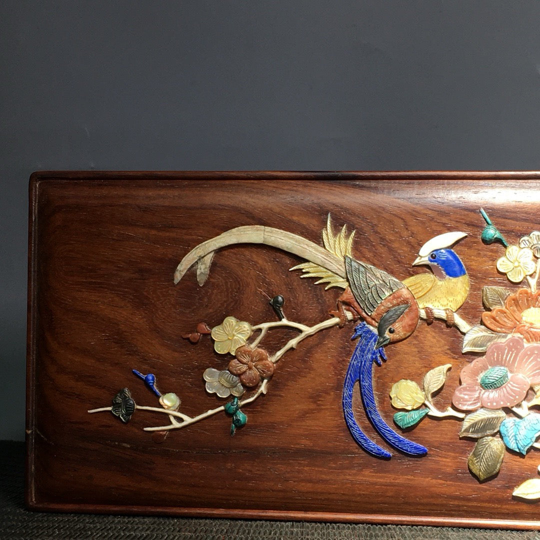 Hua Li Mu Bai Bao inlaid multi treasure box