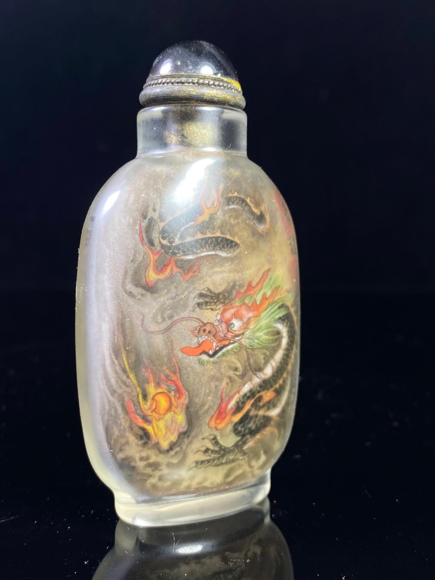 Chinese antique glass snuff bottle
