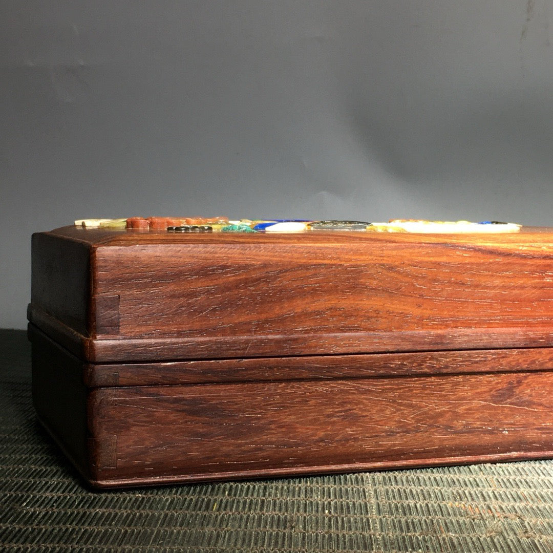 Hua Li Mu Bai Bao inlaid multi treasure box