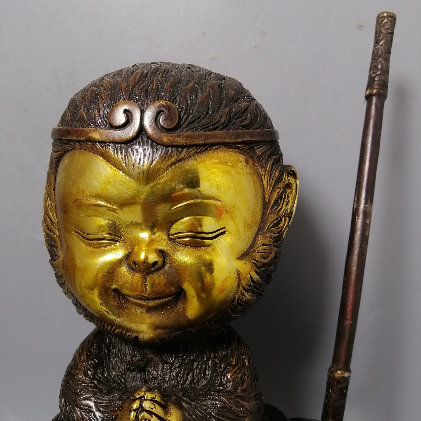 Chinese antique pure copper Sun Wukong ornaments
