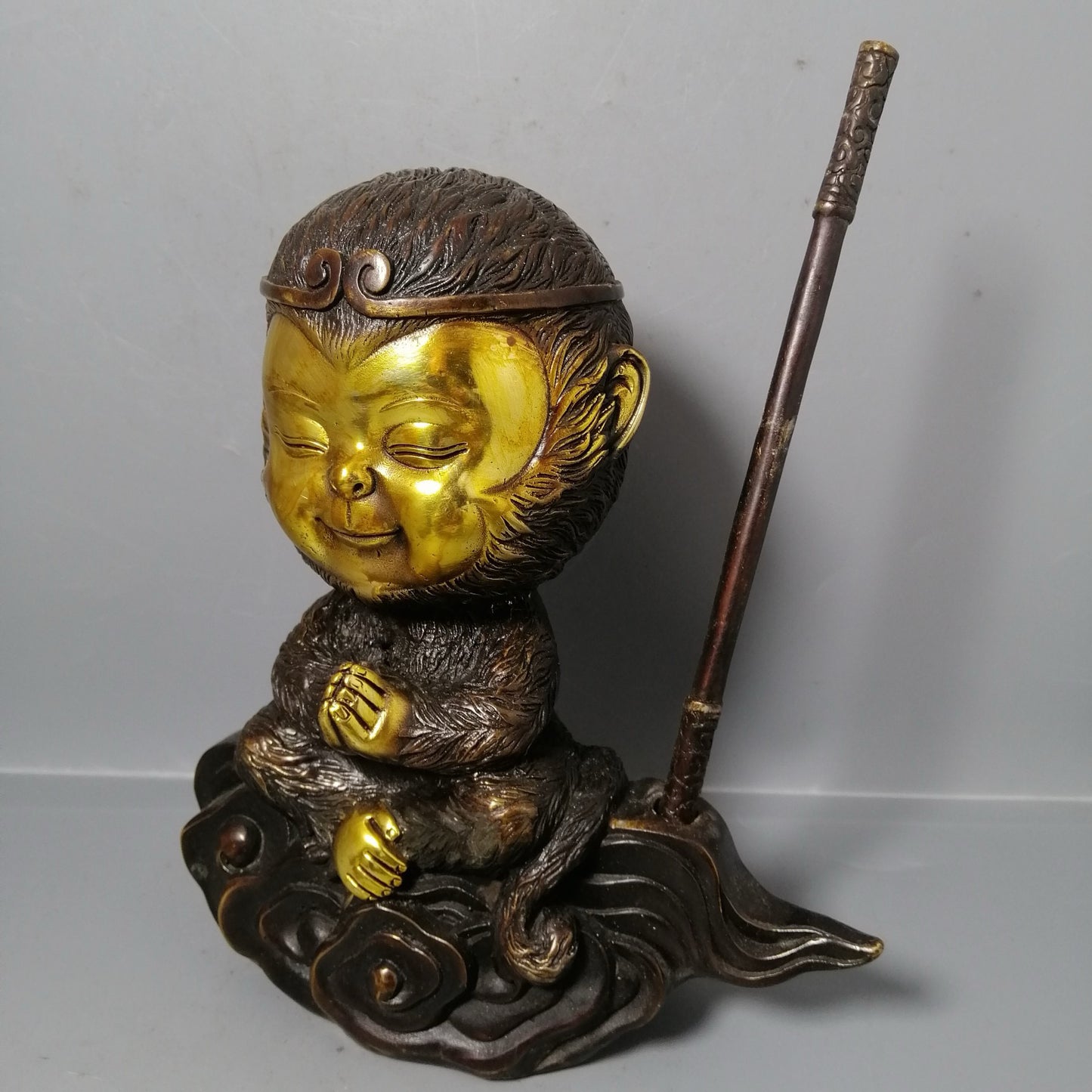 Chinese antique pure copper Sun Wukong ornaments