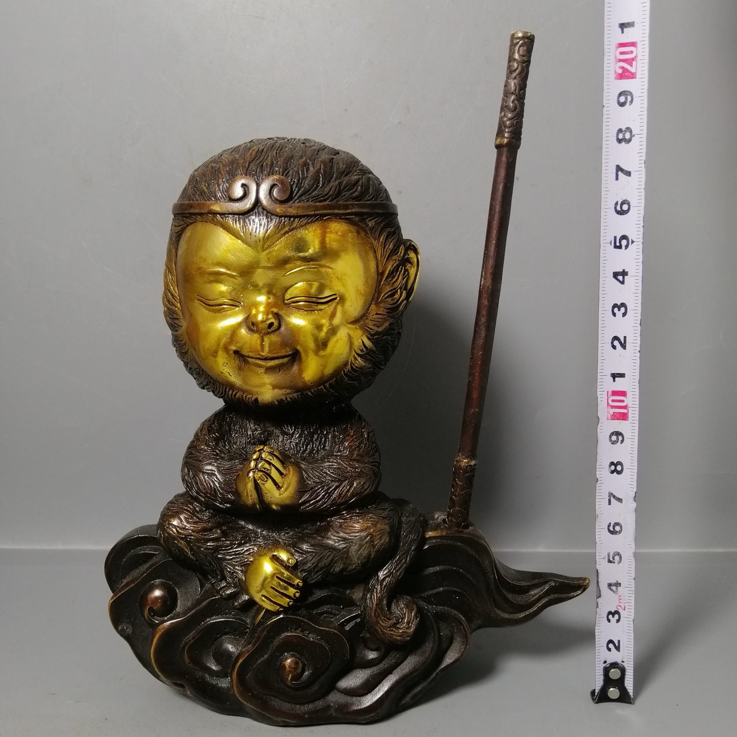 Chinese antique pure copper Sun Wukong ornaments