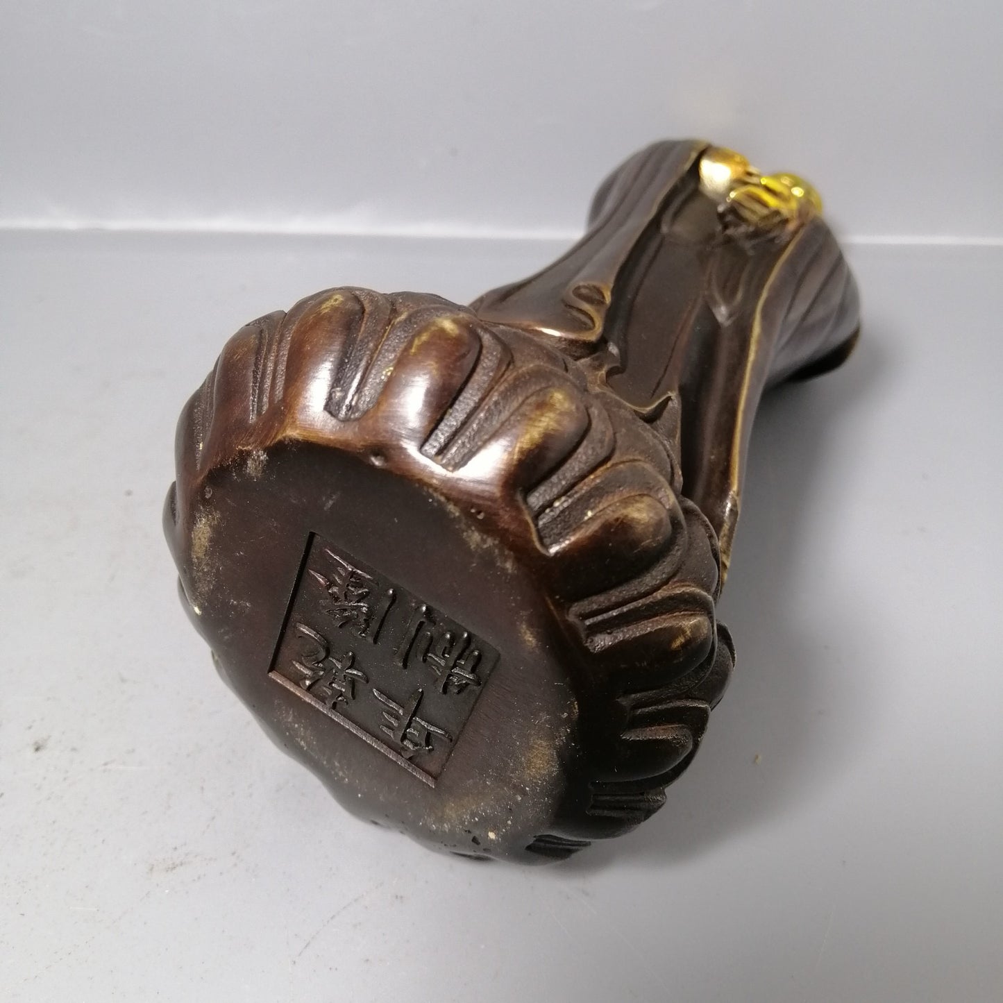 Chinese antique pure copper Guanyin ornaments