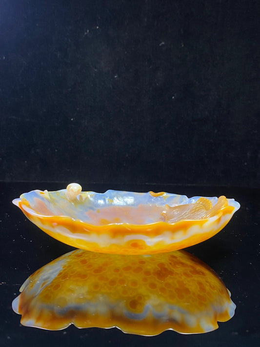 Chinese antique agate washed with water